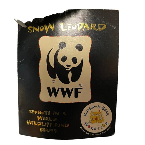 Build a Bear Snow Leopard Plush Stuffed 15" 2006 Animal Toy World Wildlife Fund - Picture 7 of 14